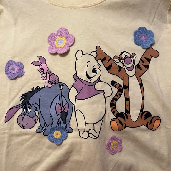 NWT woman’s Winnie the Pooh crochet character tee - Picture 4 of 7